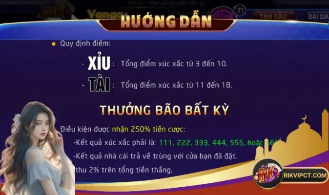Tham gia ngay để biết được sức hấp dẫn của game Tài Xỉu Rikvip